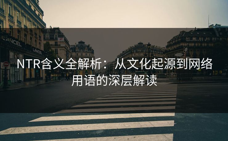 NTR含义全解析：从文化起源到网络用语的深层解读
