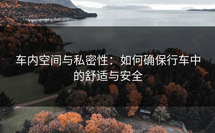 车内空间与私密性:如何确保行车中的舒适与安全